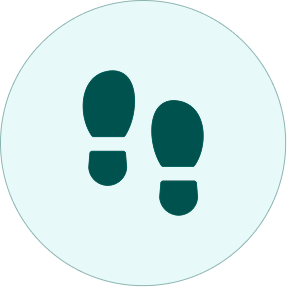 icon pegada verde
